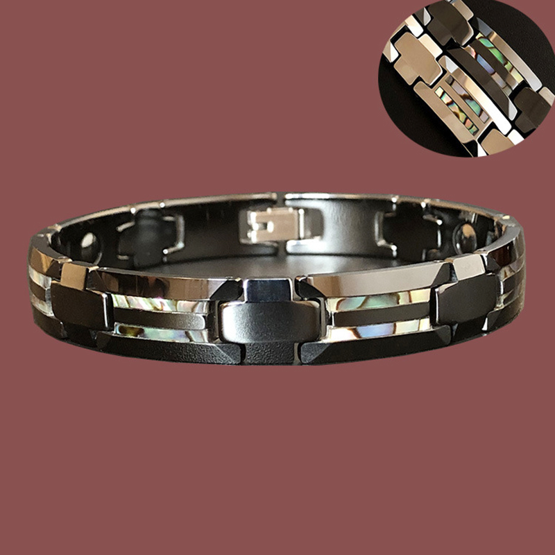 Ceramic Link Bracelet - 10mm Havey Punk pulsera de cerámica