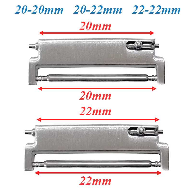 Watch Band Connector - 2 uds adaptadores de correa de