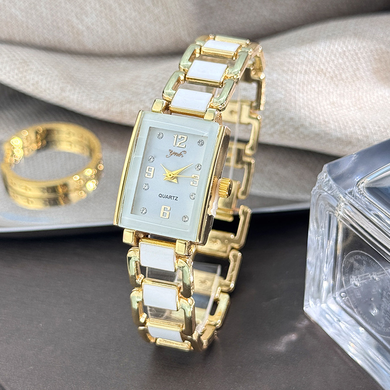 Ceramic Link Bracelet - Reloj de Moda para Mujer, Versión