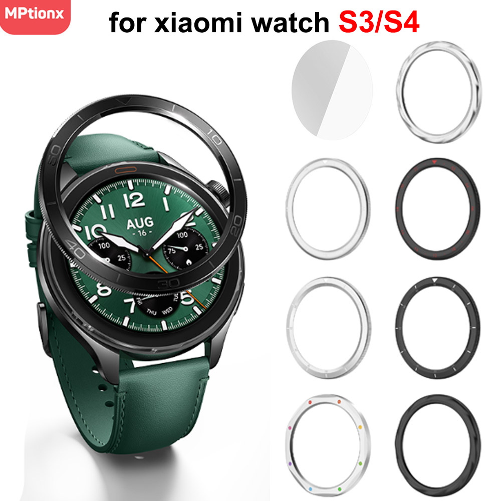 Xiaomi Smartwatch S4 Accessories - Anillo de bisel de Metal para