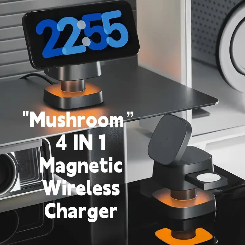 Wireless Charger Watch - Cargador inalámbrico magnético 3 en 1