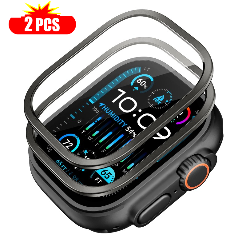 Smartwatch Case - 2 uds vidrio templado para Apple