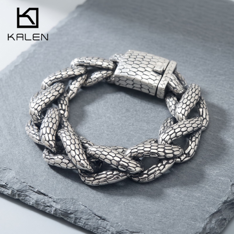 Ceramic Link Bracelet - Pulsera de hombre Kalen con diseño