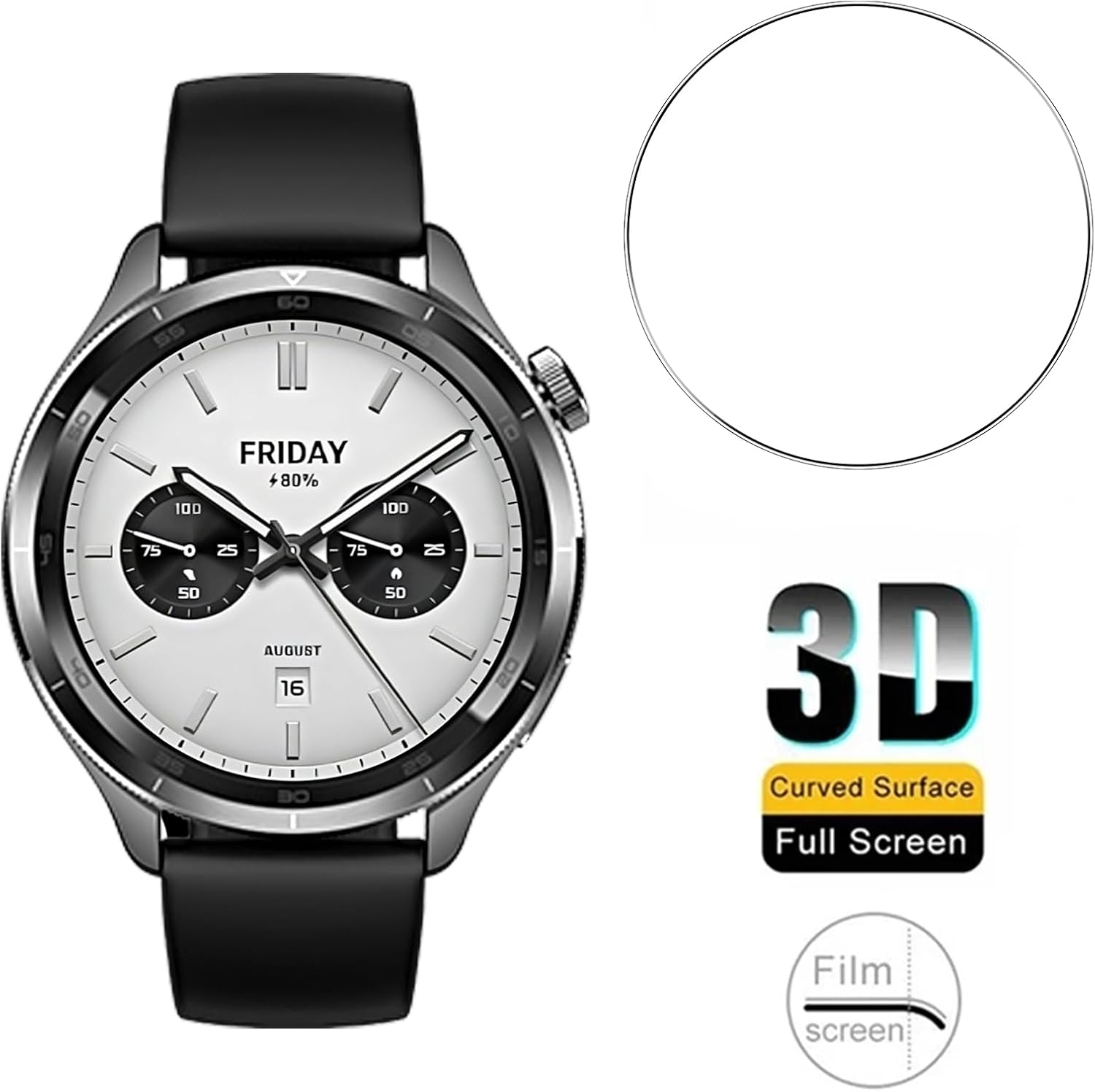 Protector de pantalla de vidri - Xiaomi Smartwatch S4 Accessories reseña y precio