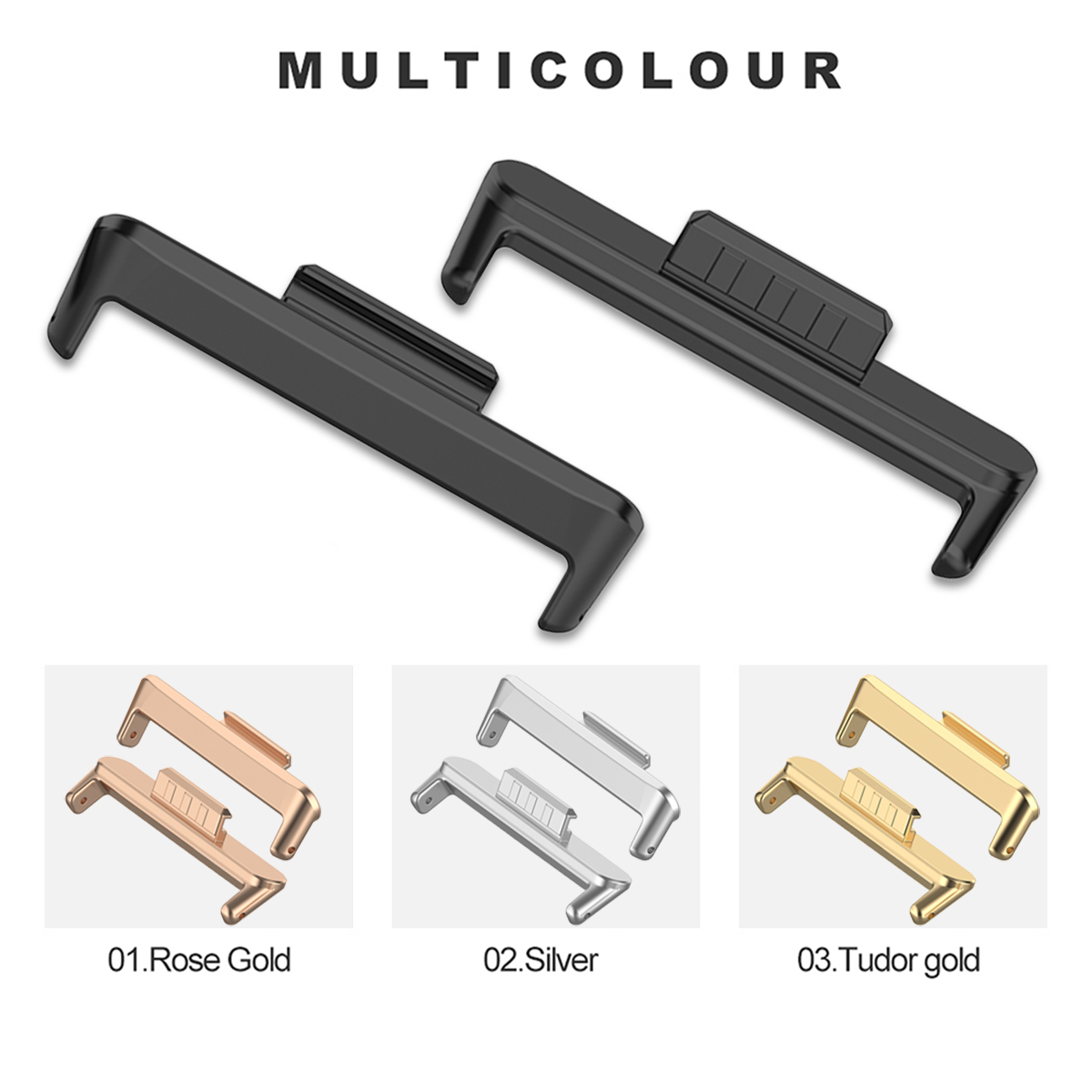1 Par de Conectores Metálicos  - Watch Band Connector reseña y precio