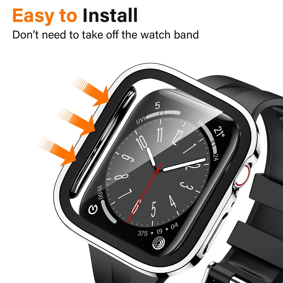 Vidrio + cubierta para Apple W - Garmin Smartwatch Accessories reseña y precio