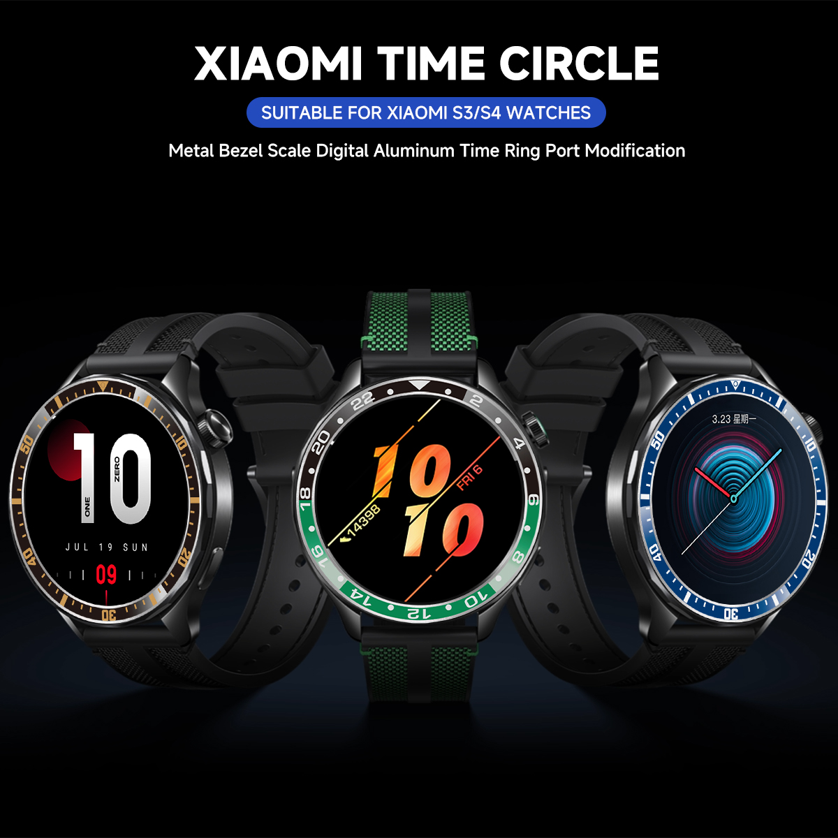 Anillos de bisel de acero para - Xiaomi Smartwatch S4 Accessories reseña y precio