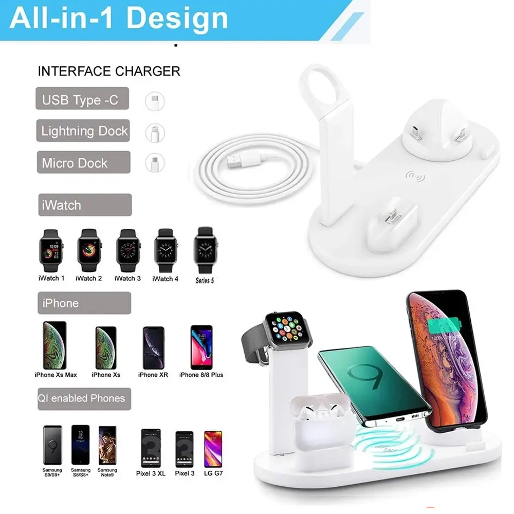 Base de Carga Inalámbrica 7 en - Wireless Charger Watch reseña y precio