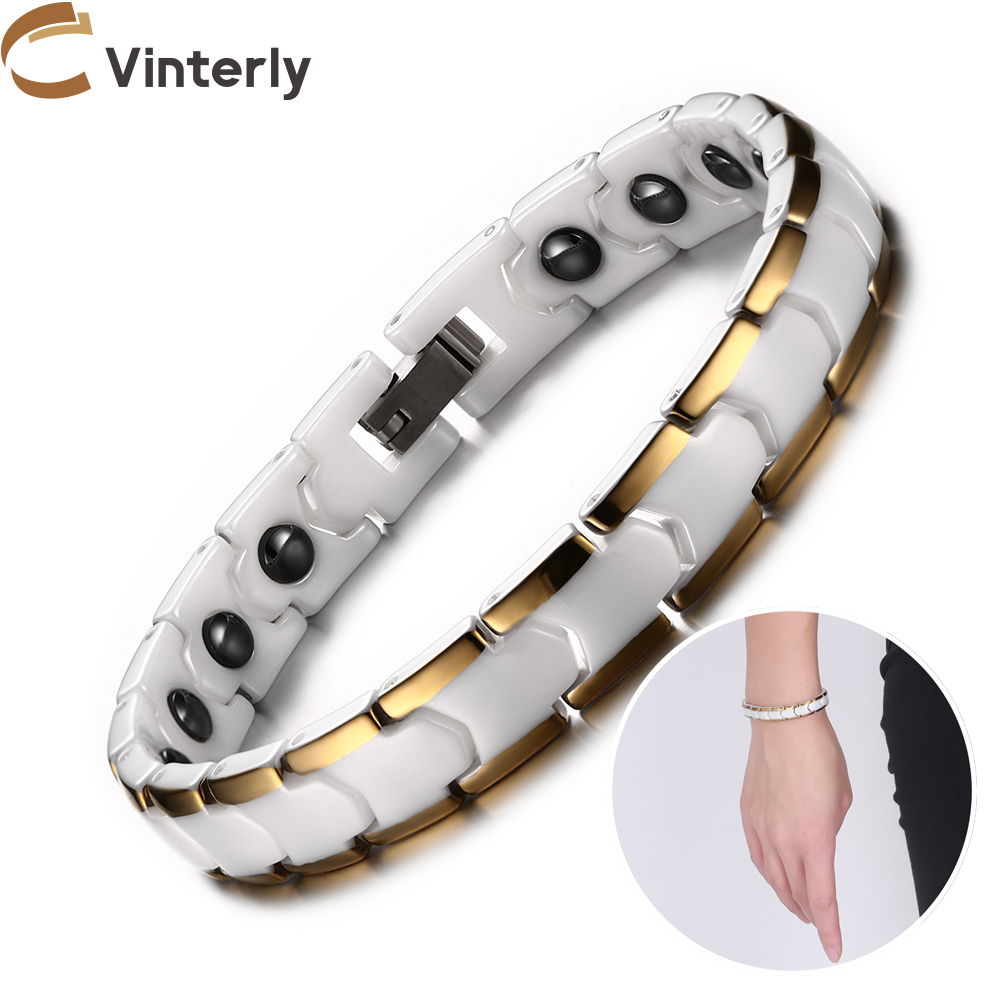 Pulseras Vinterly para mujer,  - Ceramic Link Bracelet reseña y precio