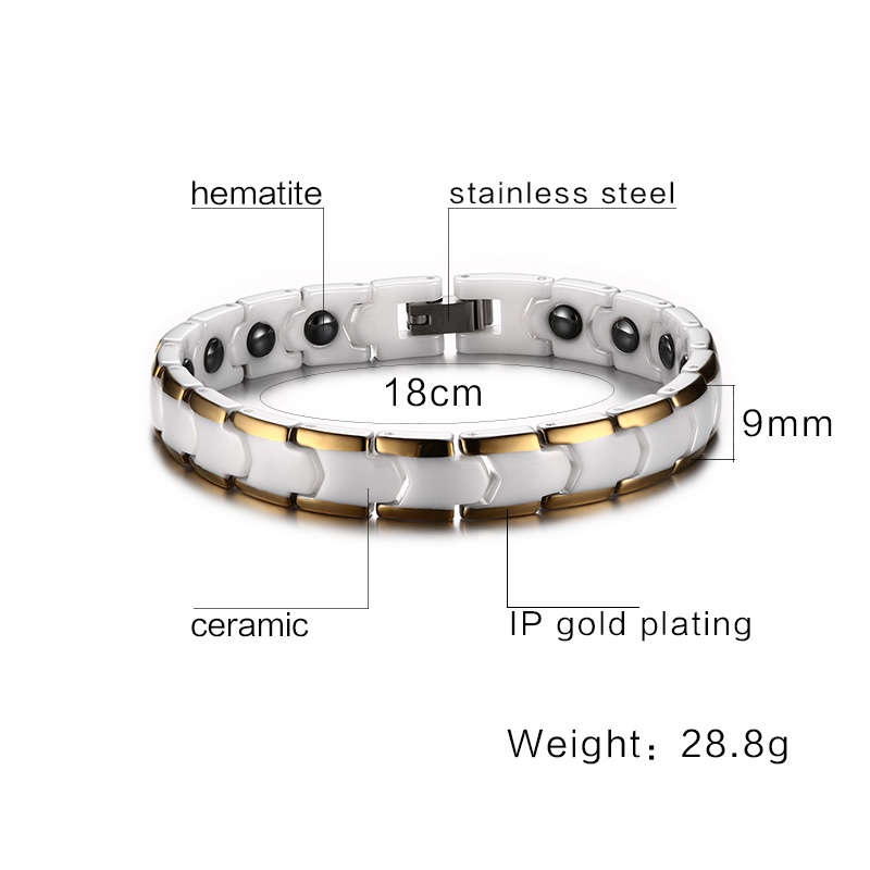 Pulseras Vinterly para mujer,  - Ceramic Link Bracelet reseña y precio