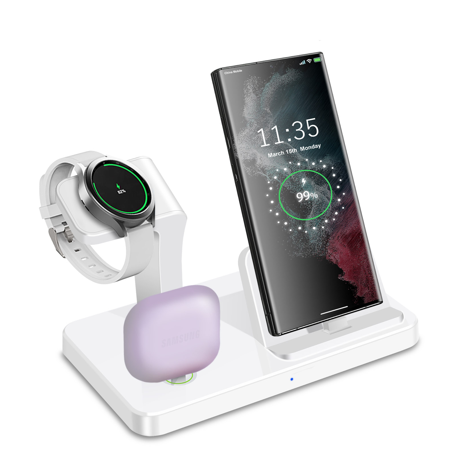 Base de Carga Inalámbrica 3 en - Wireless Charger Watch reseña y precio