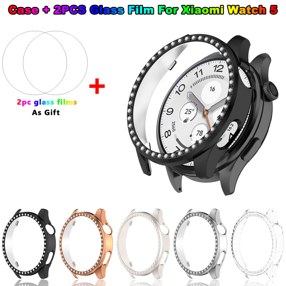 Funda brillante para PC + pelí - Android Smartwatch Accessories reseña y precio