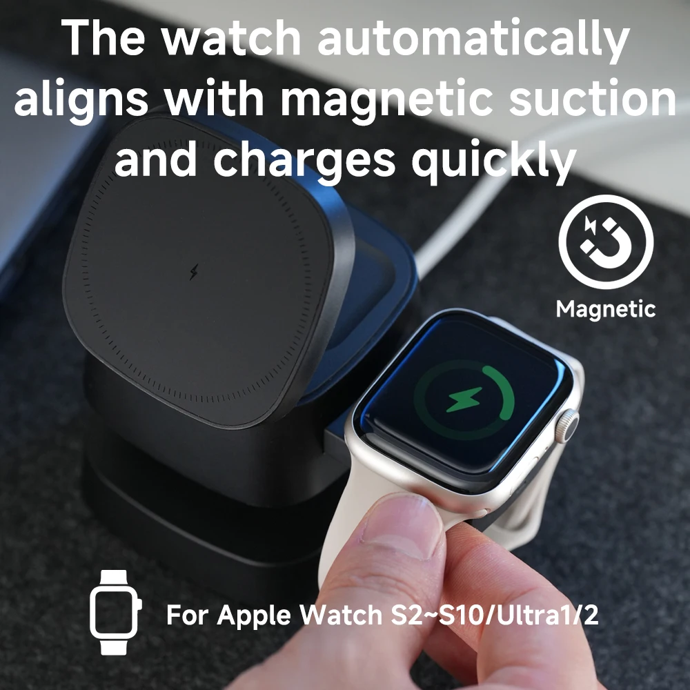 Cargador inalámbrico magnético - Wireless Charger Watch reseña y precio