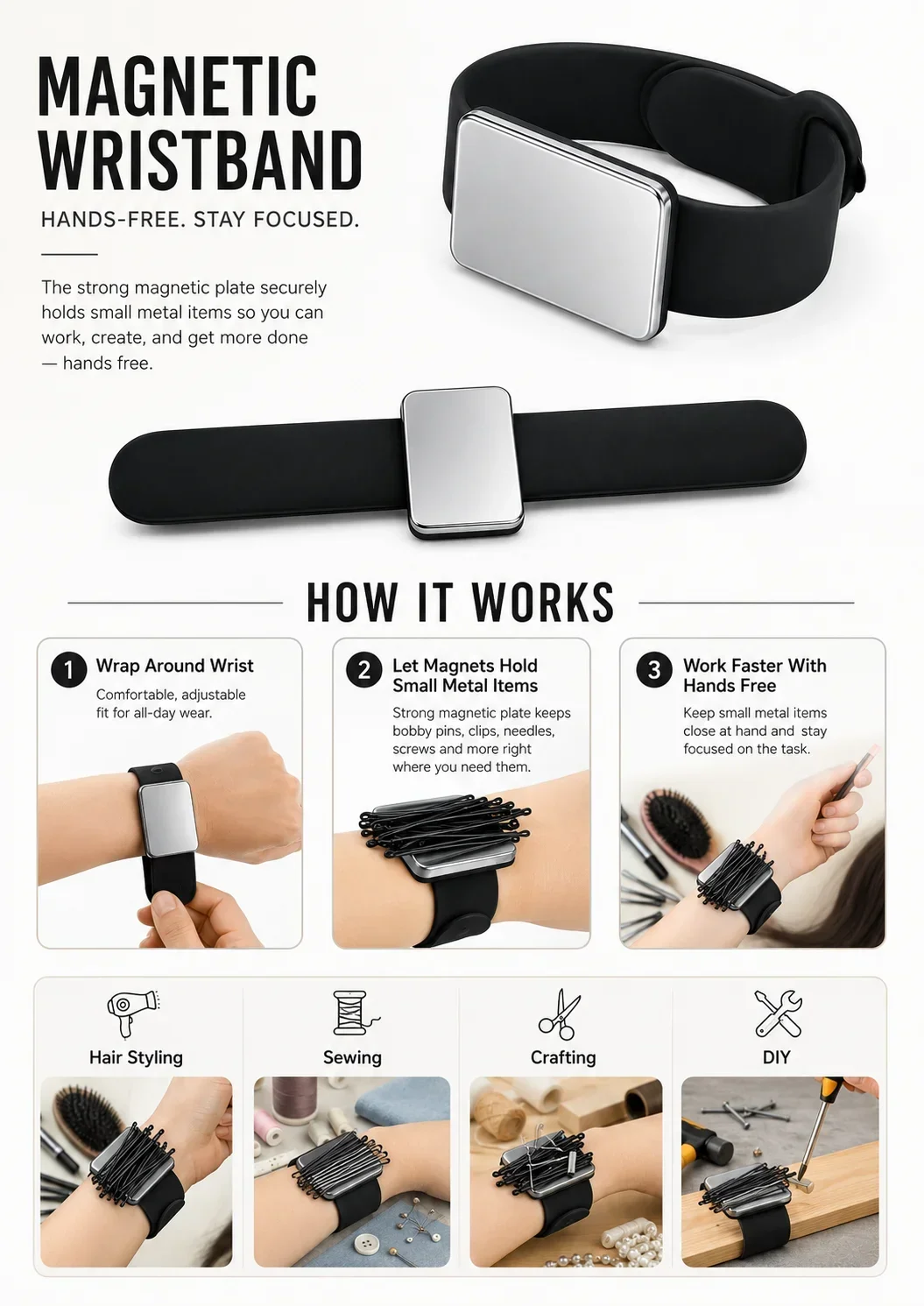 Correa de Reloj Magnética, Cor - Smartwatch Straps & Accessories reseña y precio