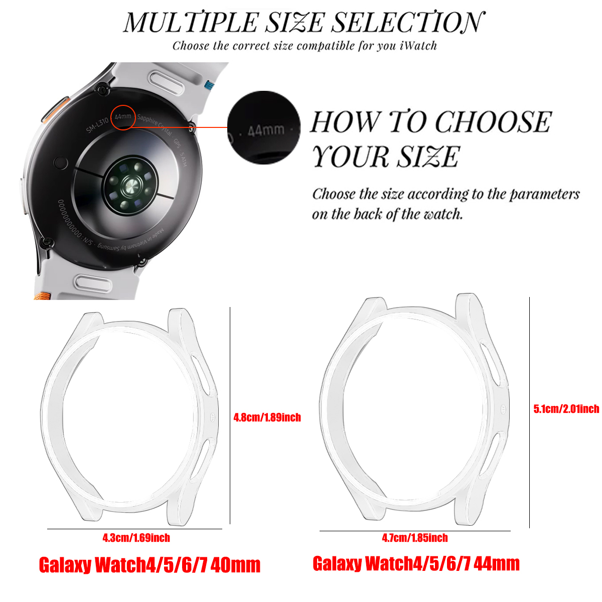 Cubierta protectora para Samsu - Accessories For Galaxy Watch 5 reseña y precio